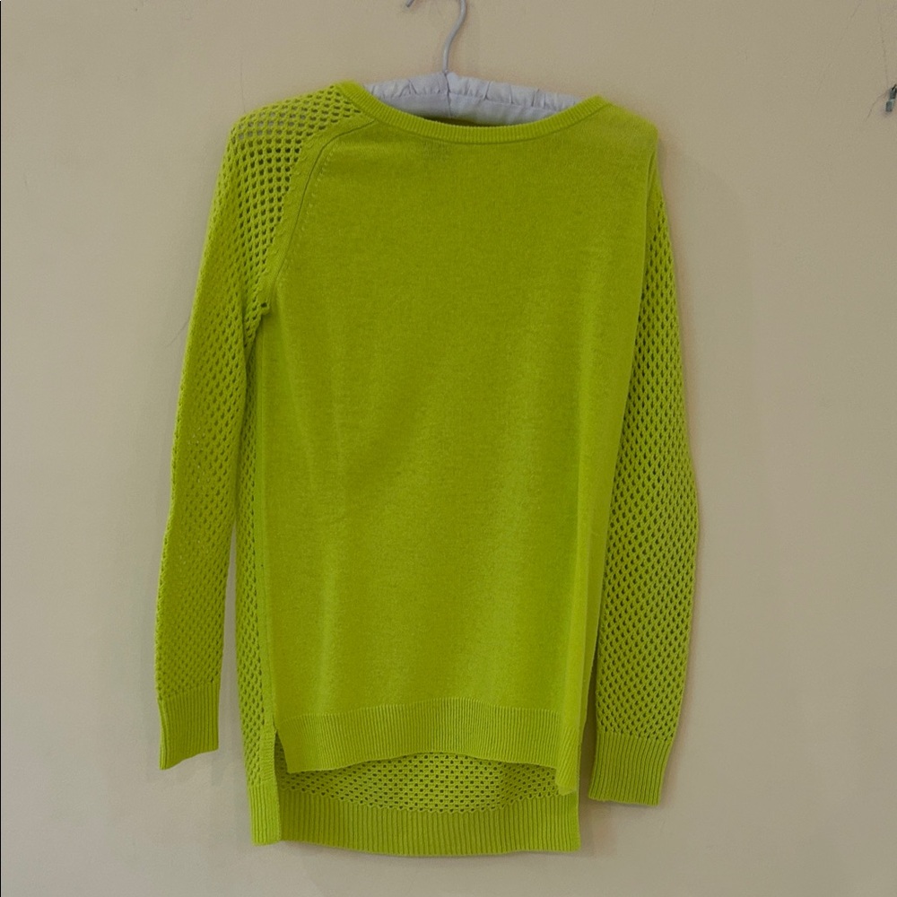 Theory bright yellow/green sweater